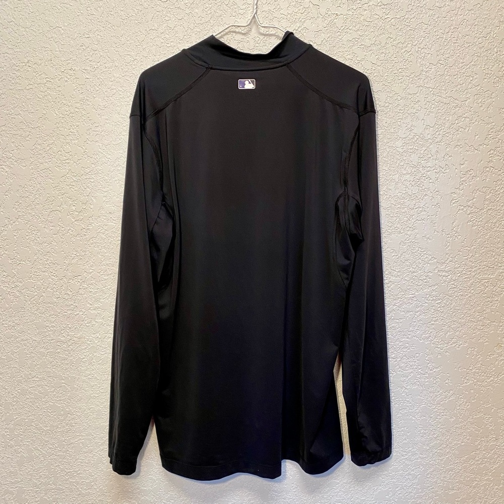 Nike Colorado Rockies Shirt Men’s XL Black Base Layer Long Sleeve Pullover Top - Picture 2 of 8